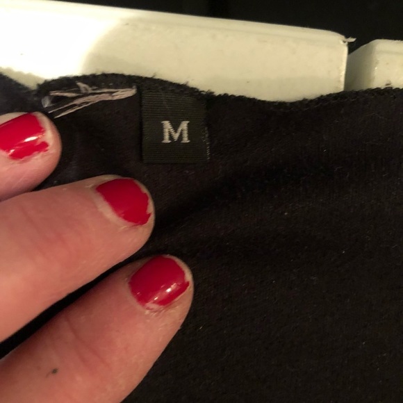 XOXO medium black 3/4 sweater / jacket  tie front slight bell sleeve - Picture 3 of 4